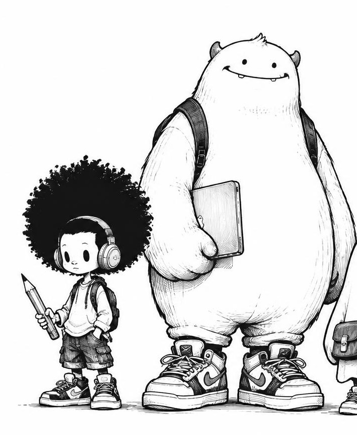 Two members of the Random Boyz crew ready for a creative adventure